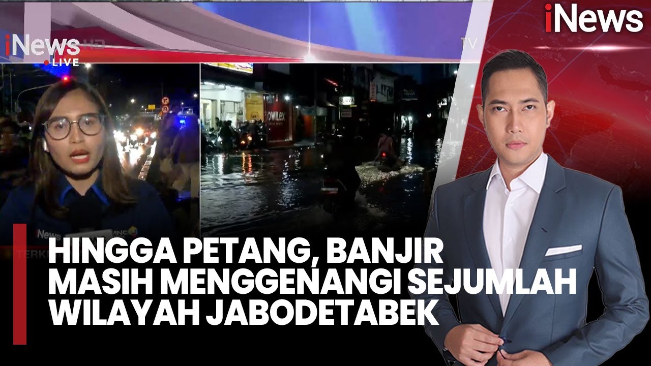 Sejumlah Titik di Jabodetabek Masih Tergenang Banjir hingga Malam | iNews Room (12/01)