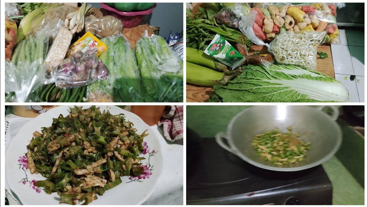 Bongkar belanjaan 90 RB sayuran buat 3 hari lanjut tumis kecipir dan tempe