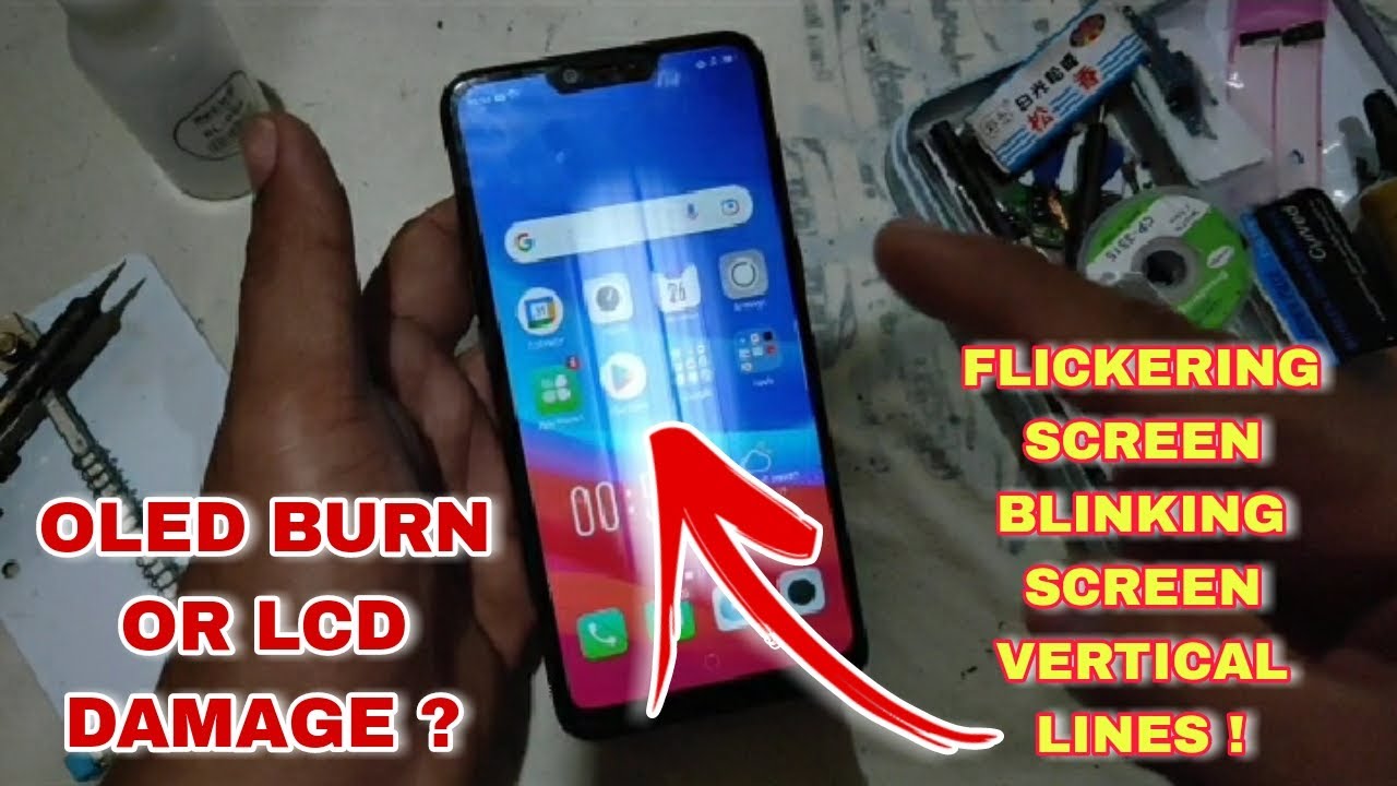 PAANO MALAMAN KUNG OLED BURN OR LCD DAMAGE ANG CELLPHONE | FLICKERING SCREEN | VERTICAL LINES