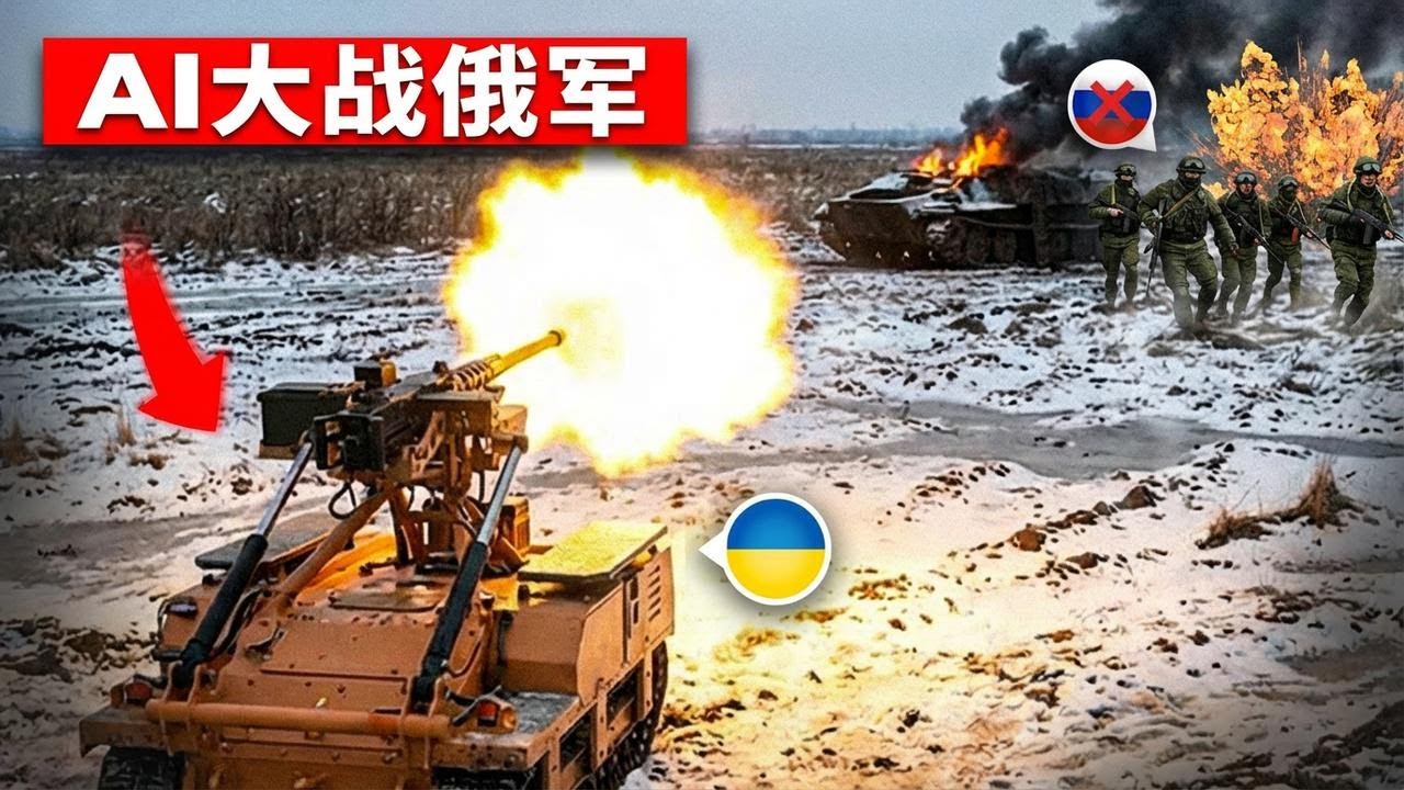 乌克兰四次出动机器人大军横扫俄军，画面震撼！