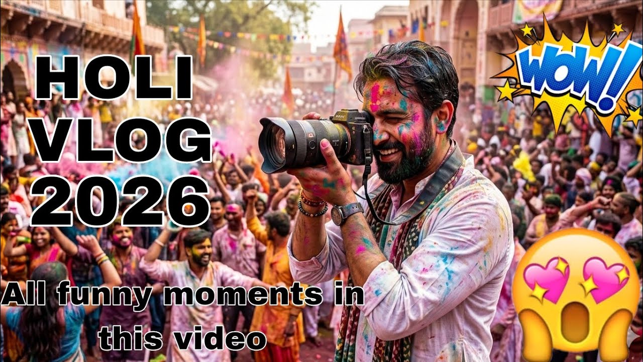 Holi Vlog 2026 😍😍