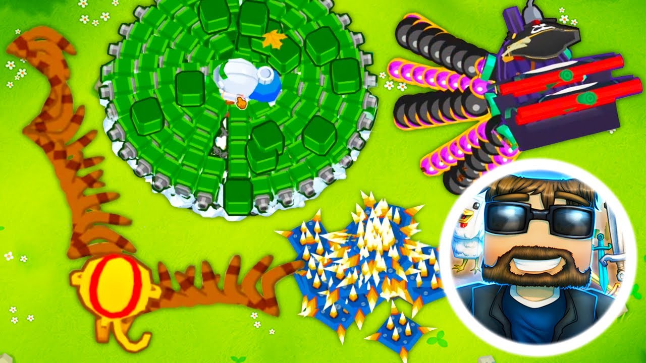 Каждая взломанная башня в BTD 6 футов. SSundee