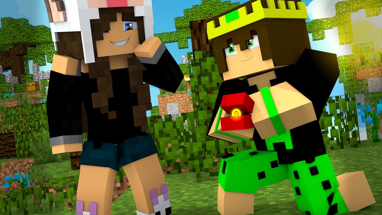 Minecraft PEDIDO DE CASAMENTO EM VÍDEO? - SKYWARS