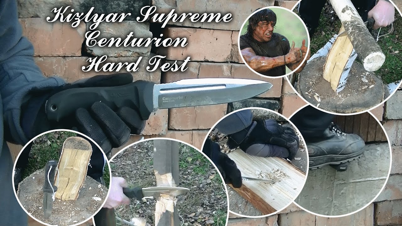 Жесткие тесты ножа Centurion от Kizlyar Supreme