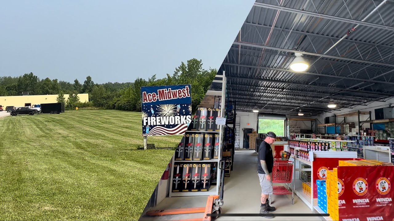 Ace Midwest Fireworks (Conneaut,Ohio) Store walkthrough