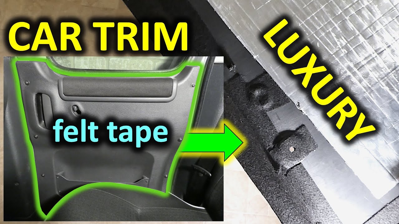 Is door trim rattle driving you crazy? Use felt tape and sound deadening for complete silence