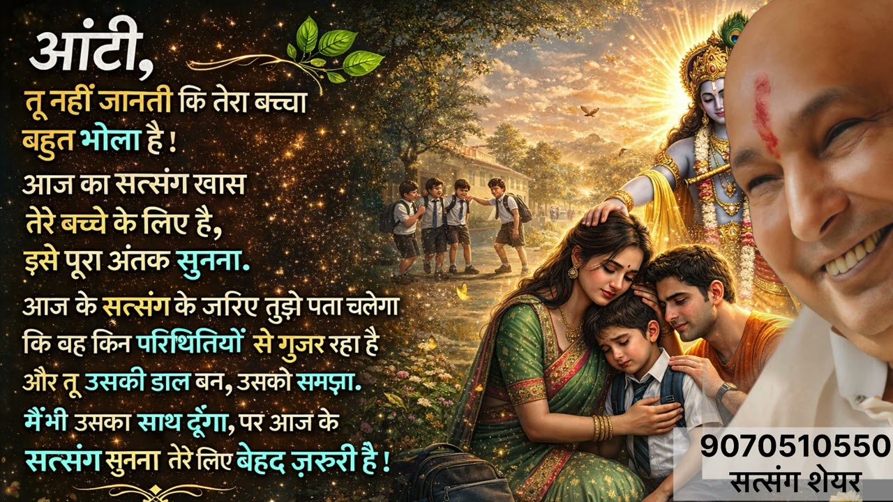 Guruji satsang: आंटी तेरा बच्चा बहुत भोला है यह सुन क्या करना है।