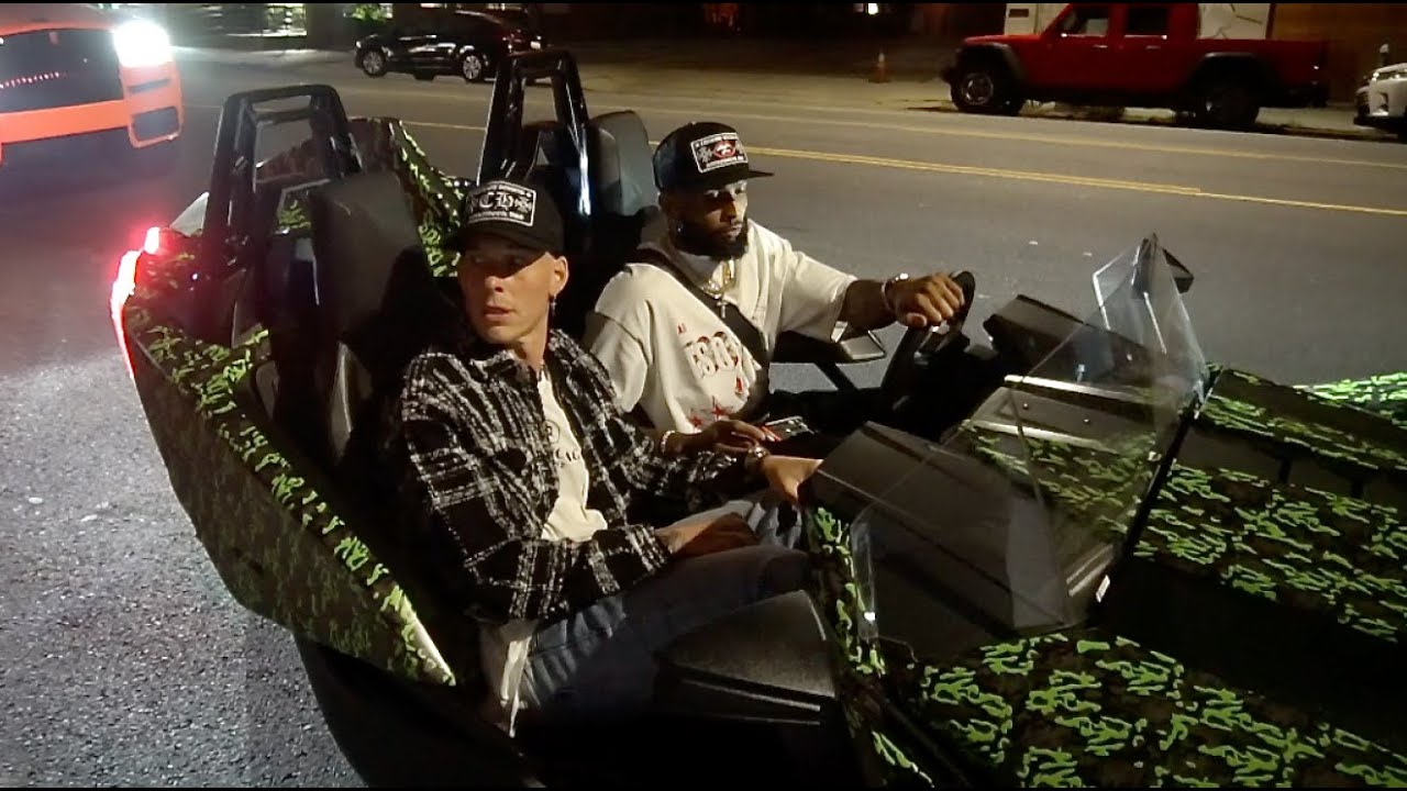 Odell Beckham And Girlfriend Lolowood Pull Up to Party in Style.