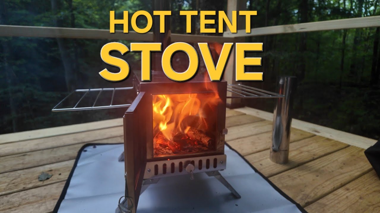 Camping Gear - Unho Hot Tent Portable Wood Stove