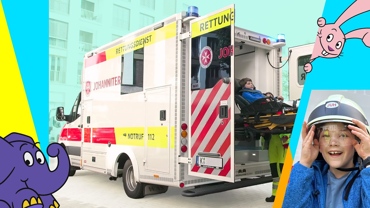 Moritz und die Maschinen: Wie ist ein Rettungswagen ausgestattet? | Der Elefant |&nbsp;WDR