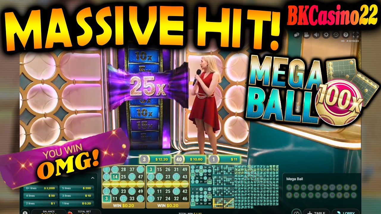 25X MULTIPLIER ON MEGA BALL! HUGE WIN! by Evolution Gaming