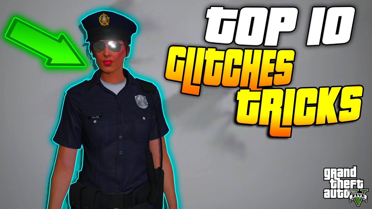 GTA 5: TOP 10 GLITCHES DIE DU NICHT WUSSTEST! | COP OUTFIT | RENN GLITCH | UND VIELES MEHR!