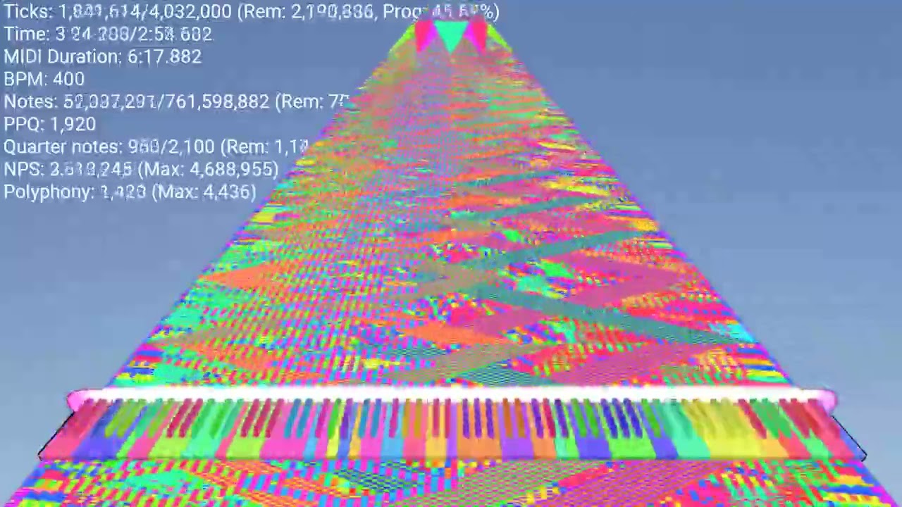 [Black midi] In the hall of nuker king - 762 million notes