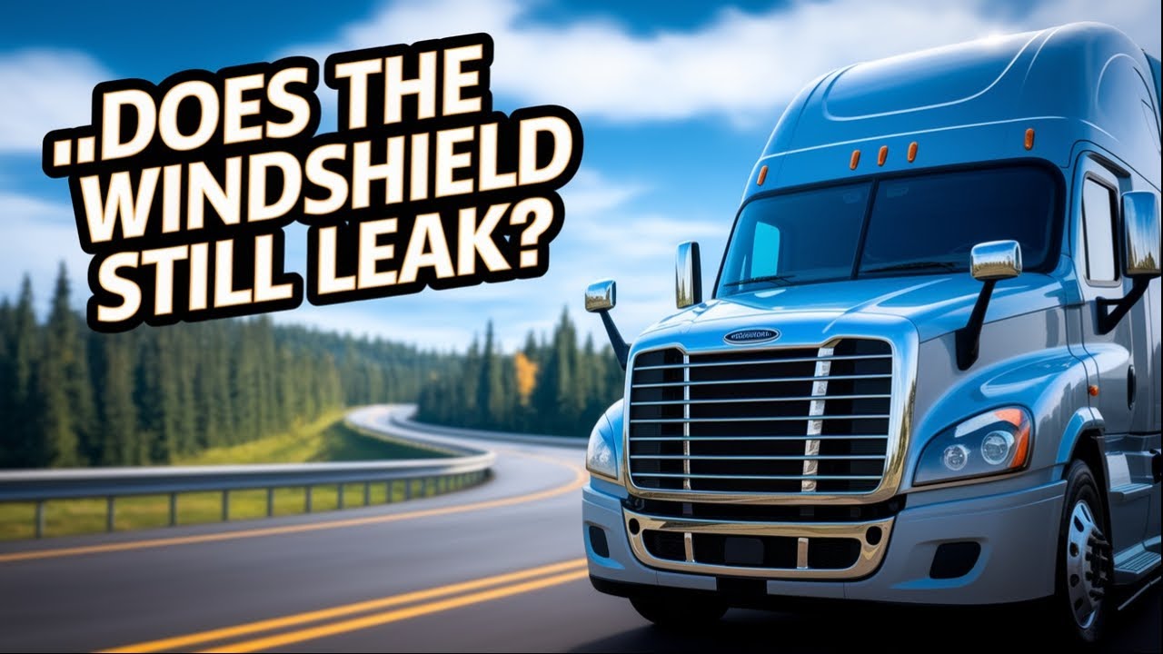 Do you have a leaky windshield on your Freightliner cascadia? A day in the life of a truck driver