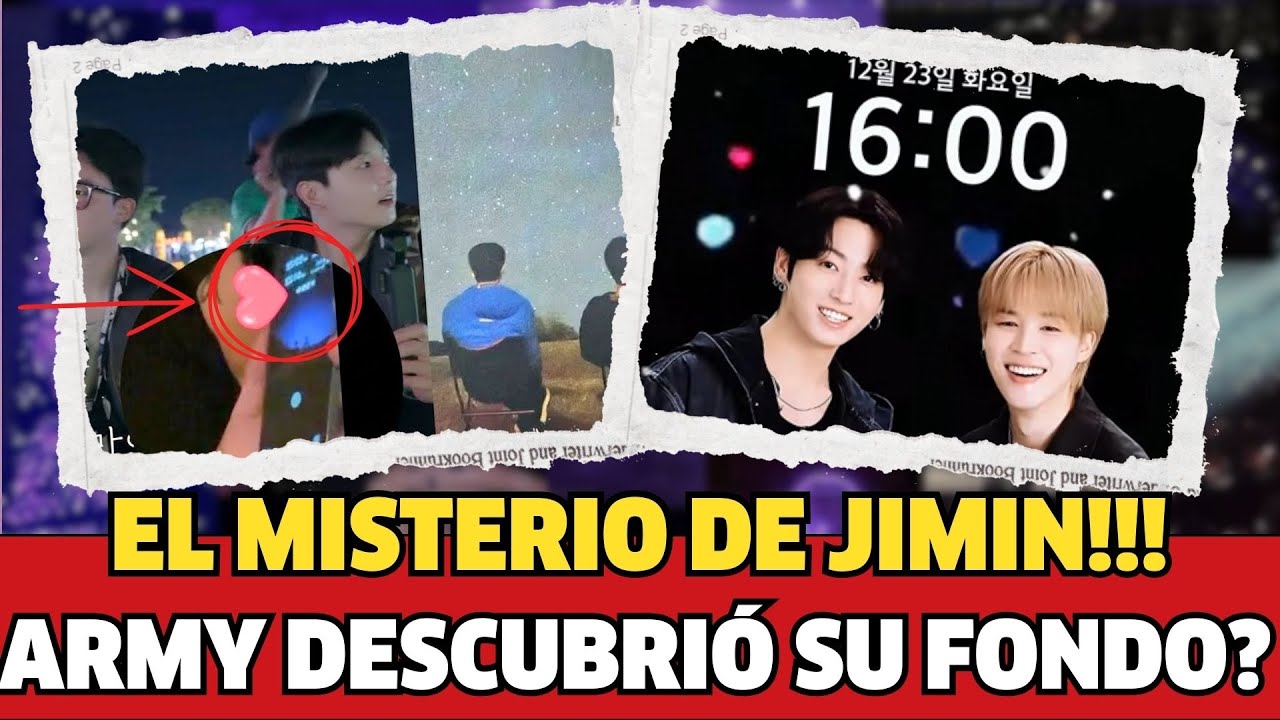 BTS JIKOOK CONFIRMADO El lockscreen de Jimin revela más de lo que imaginábamos