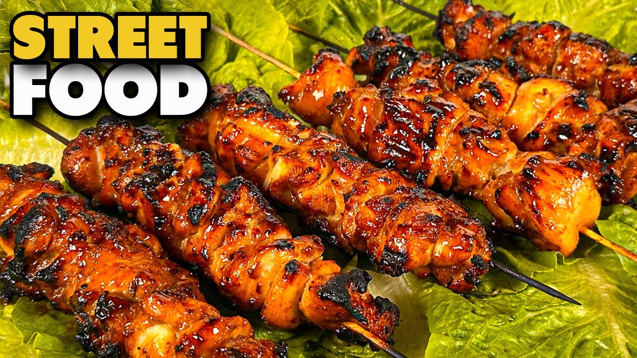 Thai Coconut Chicken Skewers by Schueys BBQ