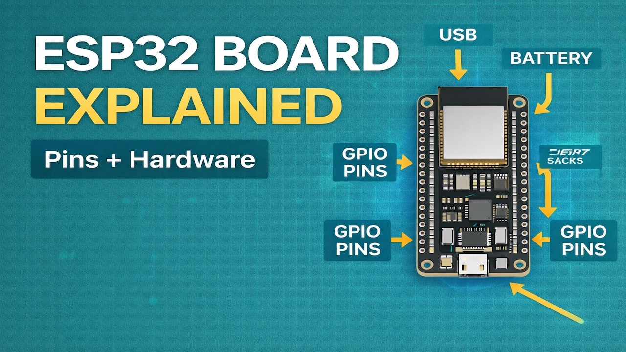 ESP32 Huzzah32 Board Explained | Pins, Power & Hardware Overview