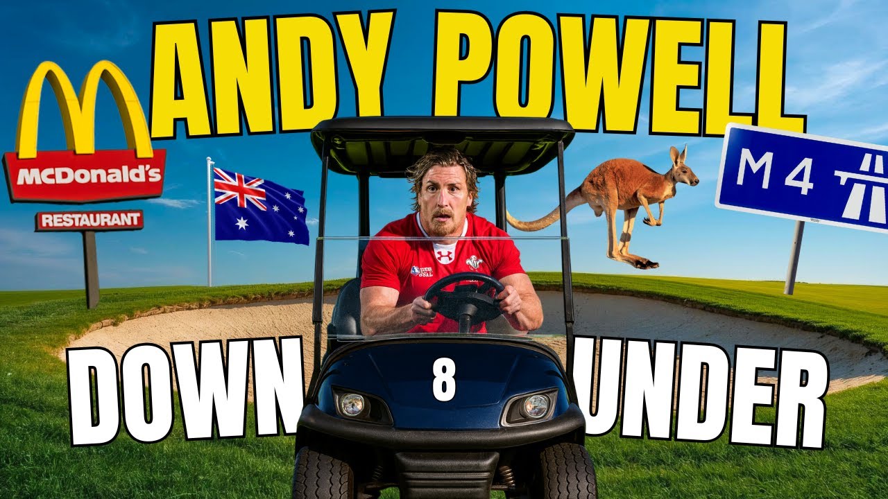 Andy Powell Plays Golf in Melbourne (and Crashes a Buggy!) | British Lions Tour Mayhem