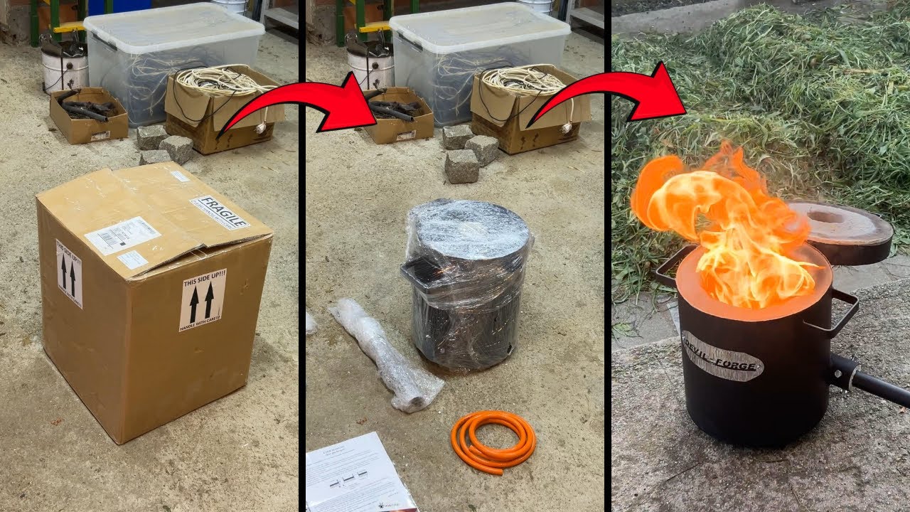 How to Set up a Furnace (Devil Forge) - ASMR - Metal Melting