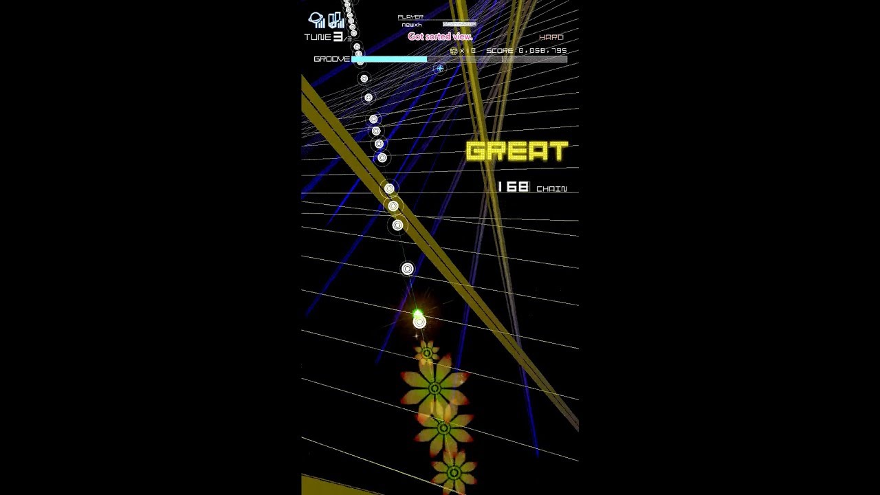 Got sorted view. [HARD] FULL CHAIN 【GROOVE COASTER 4】