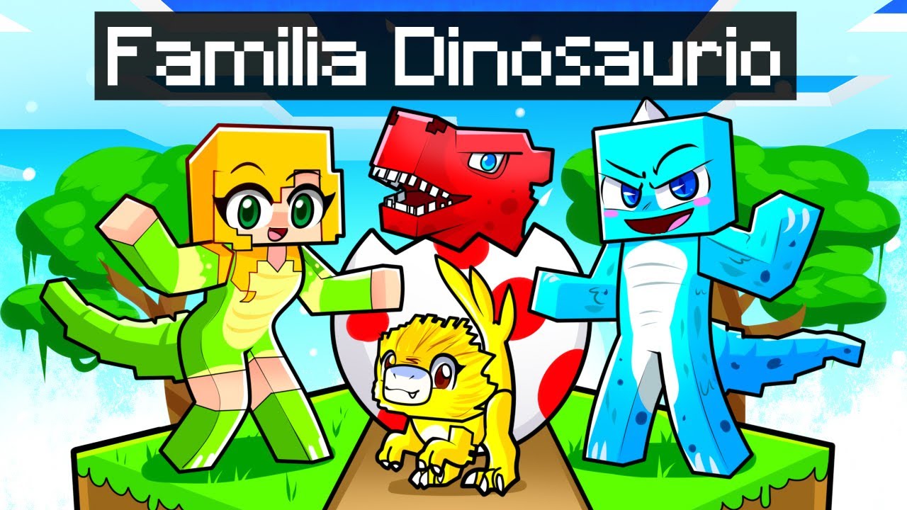 Teniendo Una FAMILIA de DINOSAURIOS en Minecraft!