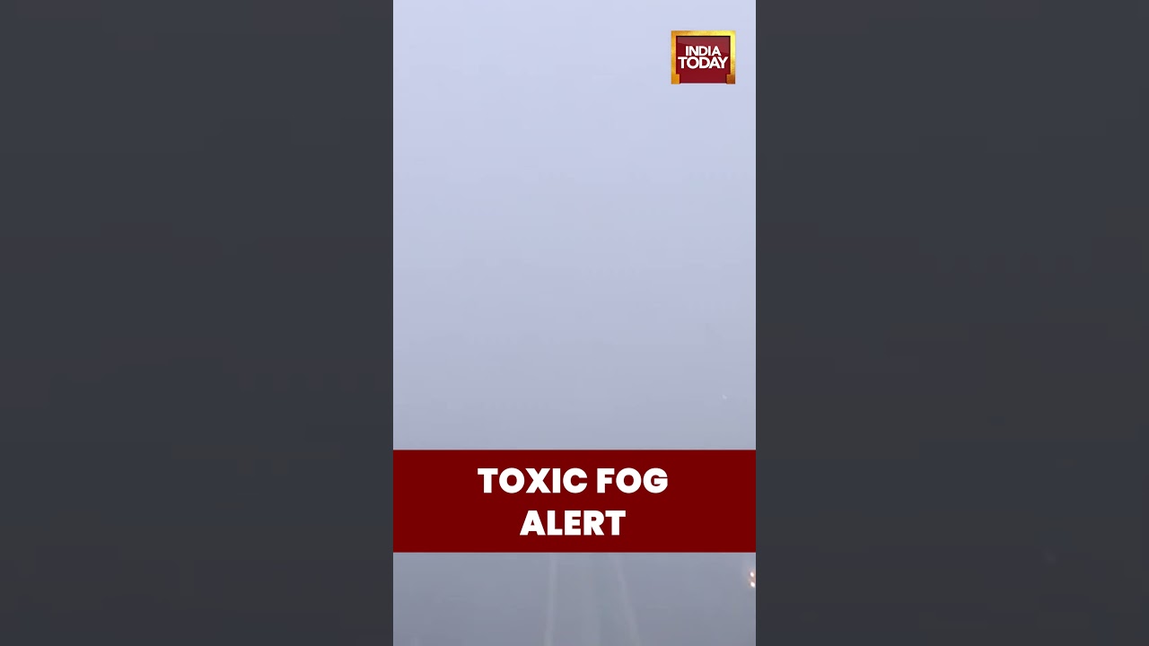 Delhi Smog Crisis: Toxic Fog Covers Capital as AQI Hits Severe 408 Near Akshardham #delhi #smog