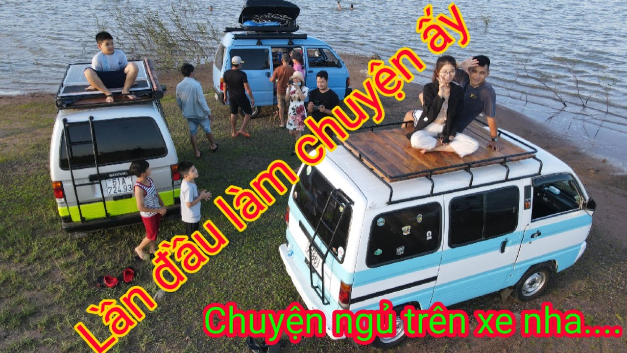 Cảm giác lần đầu ngủ trên mobihome  suzuki carry - First time sleeping on tiny mobihome suzuki carry