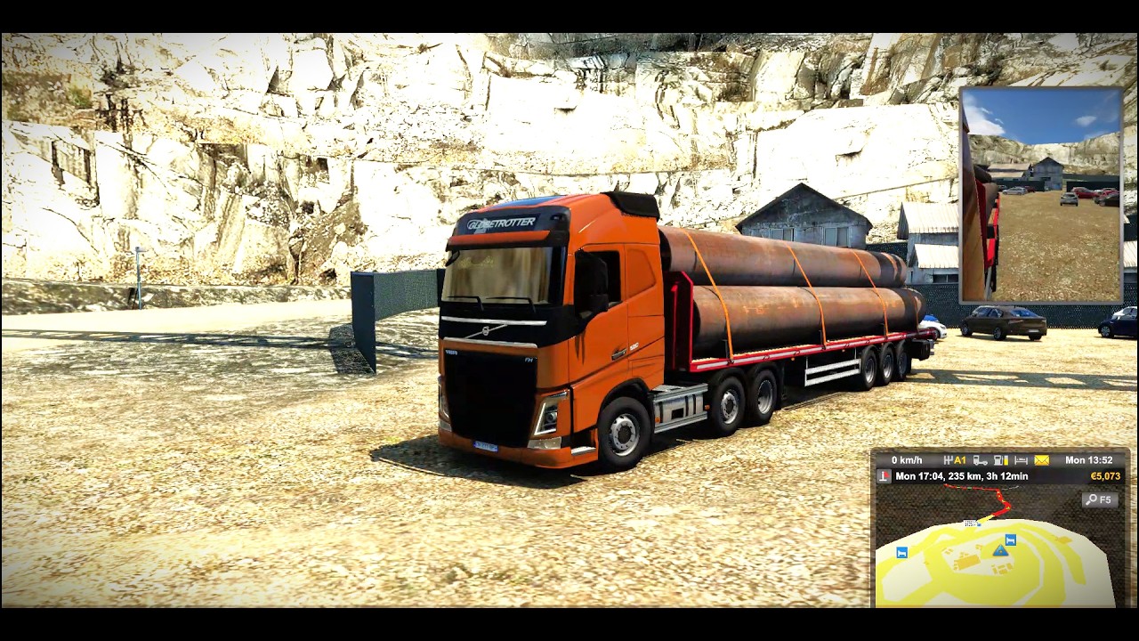 Truck Driving Real Driving Experience Euro Truck Simulator 2 in pc . Real truck driving game in pc