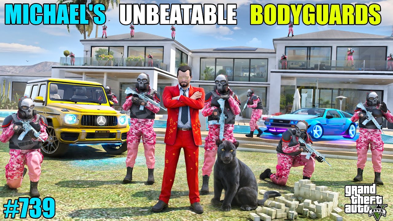 GTA 5 : MICHAEL BUYING UNBEATABLE BODYGUARDS | GTA 5 GAMEPLAY #739