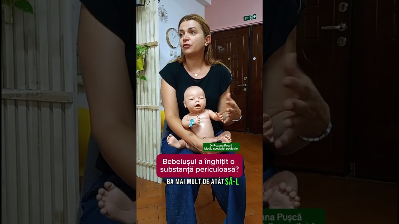 😱 Bebelușul a înghițit o substanță periculoasă? Ce să NU faci.