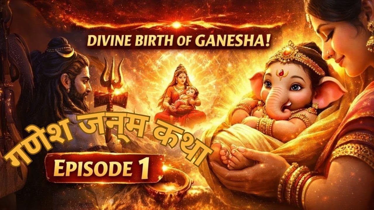 🔴 विघ्नहर्ता गणेश जन्म: The Birth of Lord Ganesha (EP 1) | Divine Animated Katha 🕉️