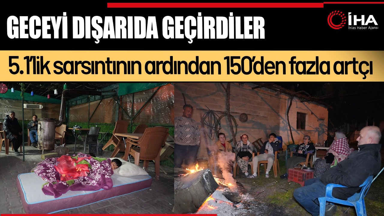 Artçı Sarsıntılar Sürüyor: Buldan’da Halk Geceyi Sokakta Geçirdi