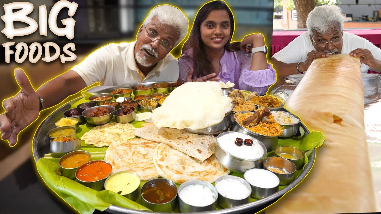 Giant Food Challenge 😮🔥| Bahubali Thali & 8ft Dosa 😍