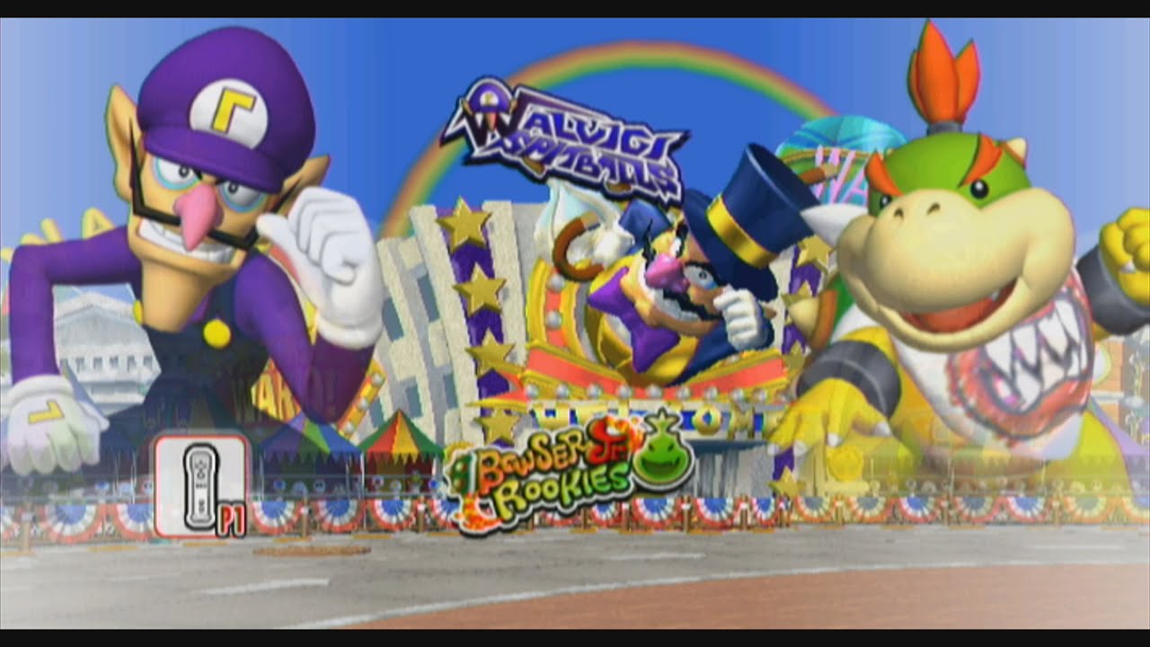 Mario Super Sluggers Season 4 Game 4 | Waluigi vs Bowser Jr @ Wario City