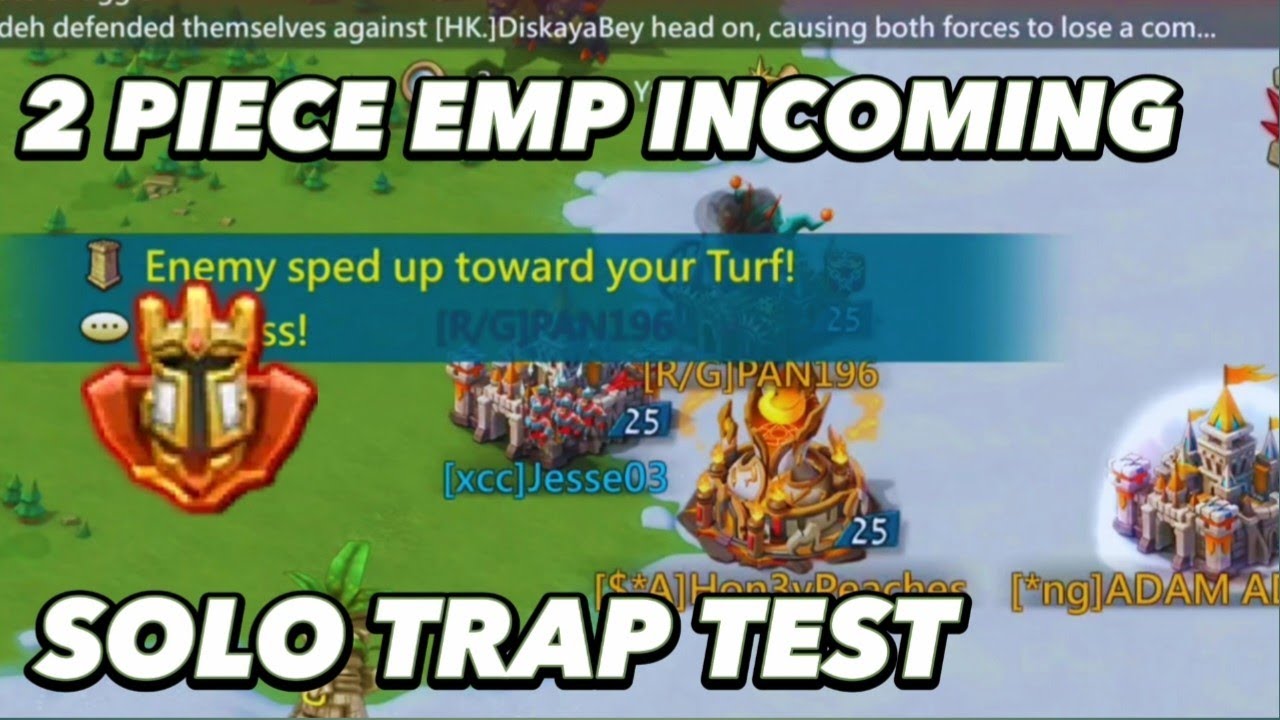 Solo Trap Test | 159M Solo Trap Vs Emperor Account! Lords Mobile