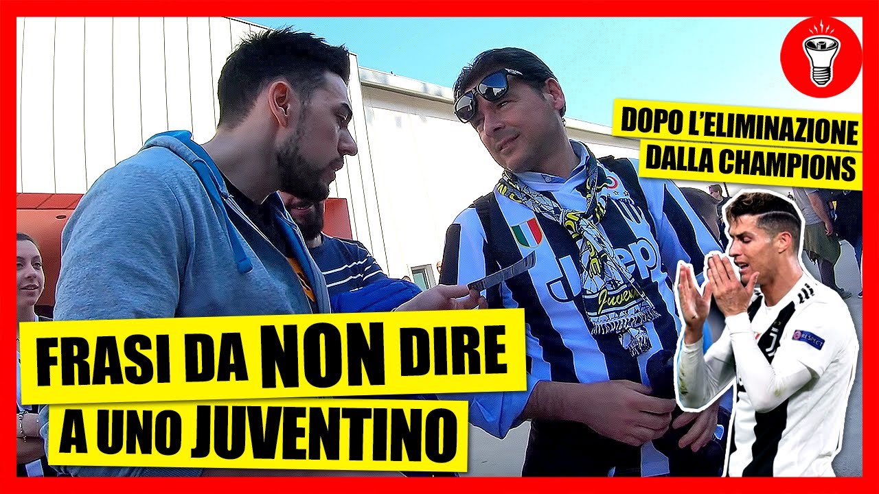 Frasi da NON dire a uno Juventino dopo l'eliminazione dalla Champions - [Candid Camera] - theShow