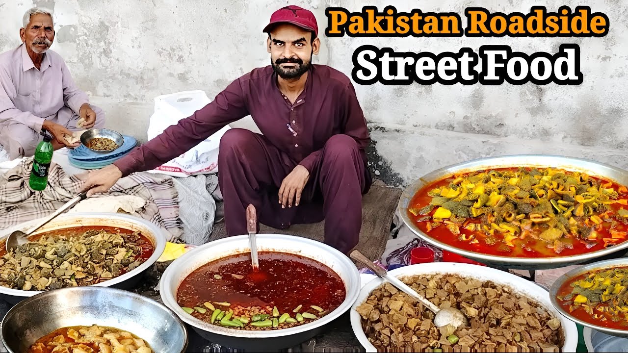 ROADSIDE VIRAL LOW PRICE FOOD STREET PAKISTAN 😋 BEST CHEAPEST FOOD STREET  in GUJRANWALA | OJHRI