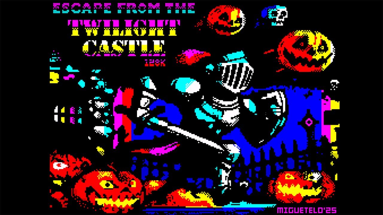 Escape from the Twilight Castle (Hard). YRGB 2025. ZX Spectrum. Прохождение на харде.
