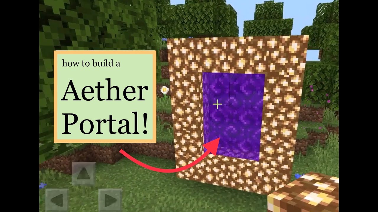 Aether Portal Tutorial | Minecraft Bedrock | NO MODS