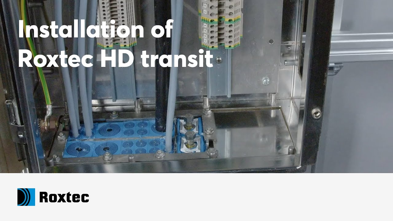 Installation of a Roxtec HD transit