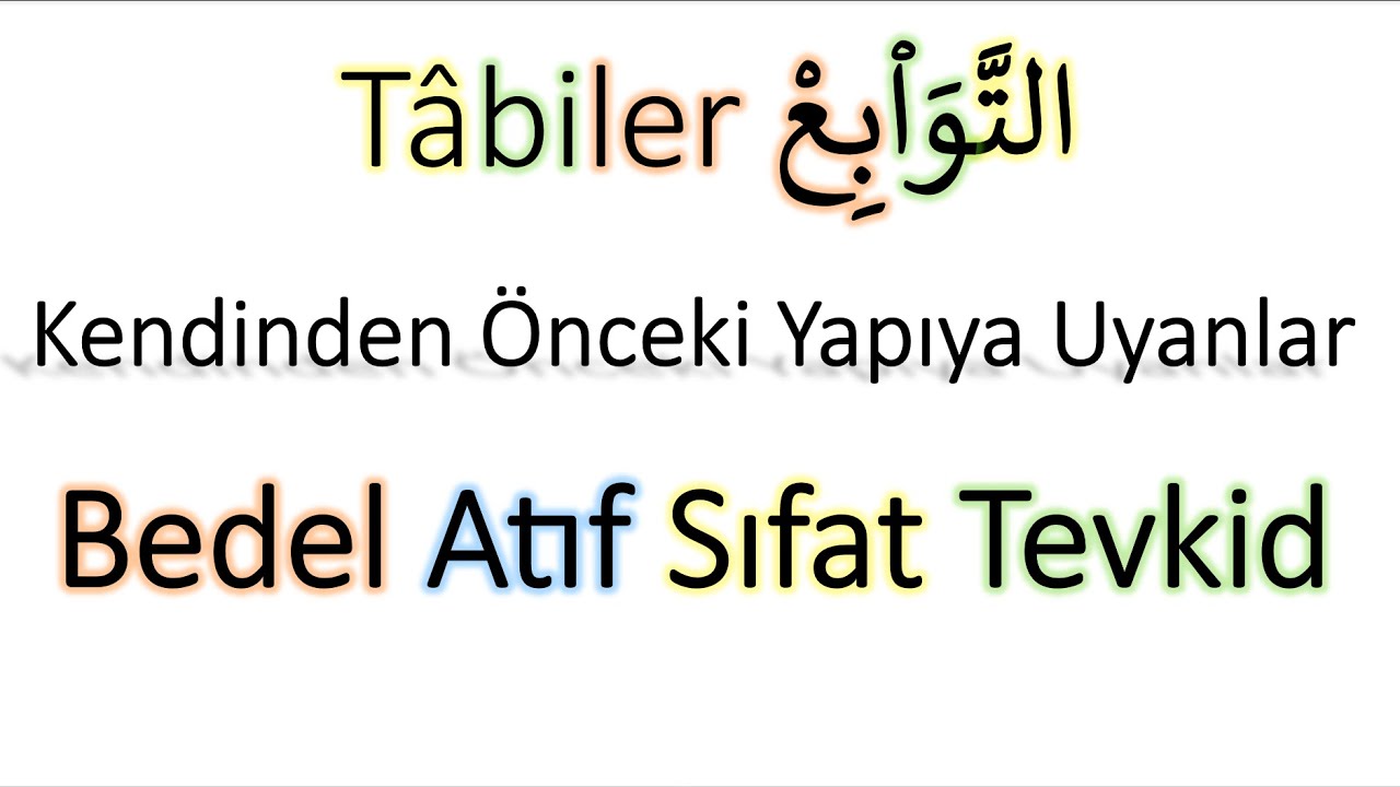 İrabın Mantığı 3. Ders | Tâbilerin Hikayesi