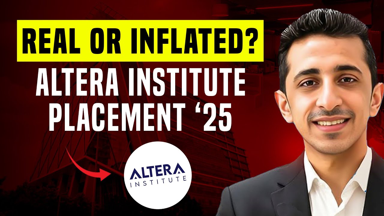 Every B-School Aspirant should WATCH THIS | Altera Institute Placement Breakdown