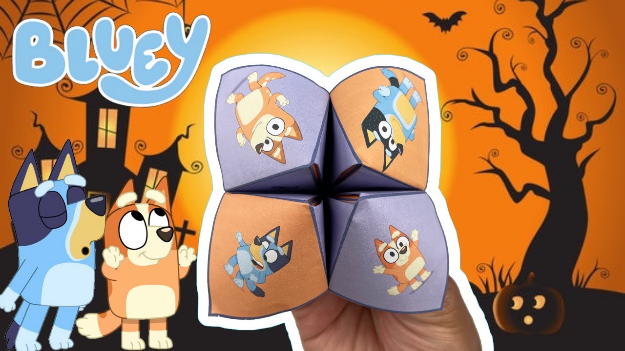 BLUEY Trick or Treat Chatterbox ‼️  | Bluey DIY & Crafts | Disney Jr | ABC Kids