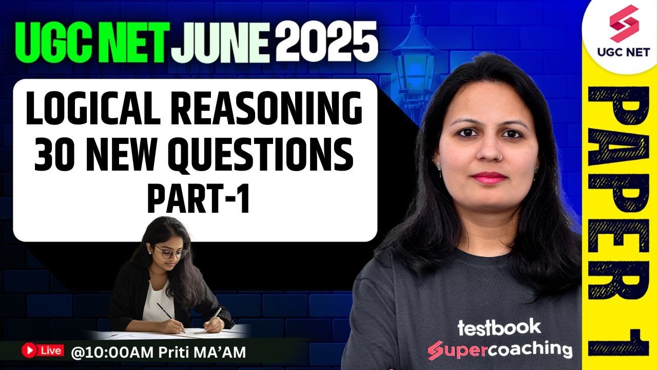 UGC NET Paper 1 | Logical Reasoning UGC NET Paper 1 PYQ | UGC NET Paper 1 Logical Reasoning By Priti