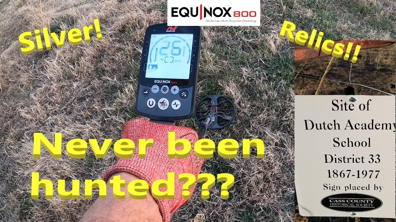 Hunting for coins and relics at 1860's and 1870's school sites!! Equinox!