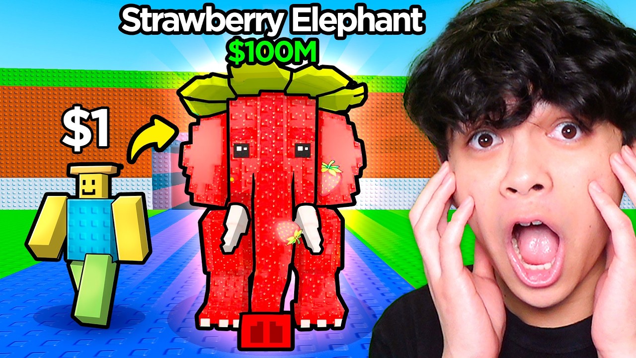 Starting Over as a NOOB with STRAWBERRY ELEPHANT In Steal A Brainrot!