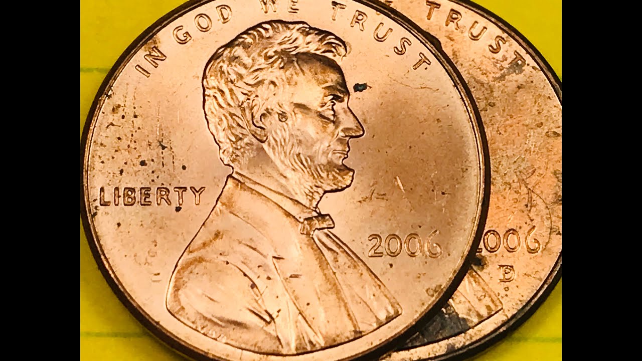 US Lincoln Pennies Worth Money - 2006 One Cent Coin United States