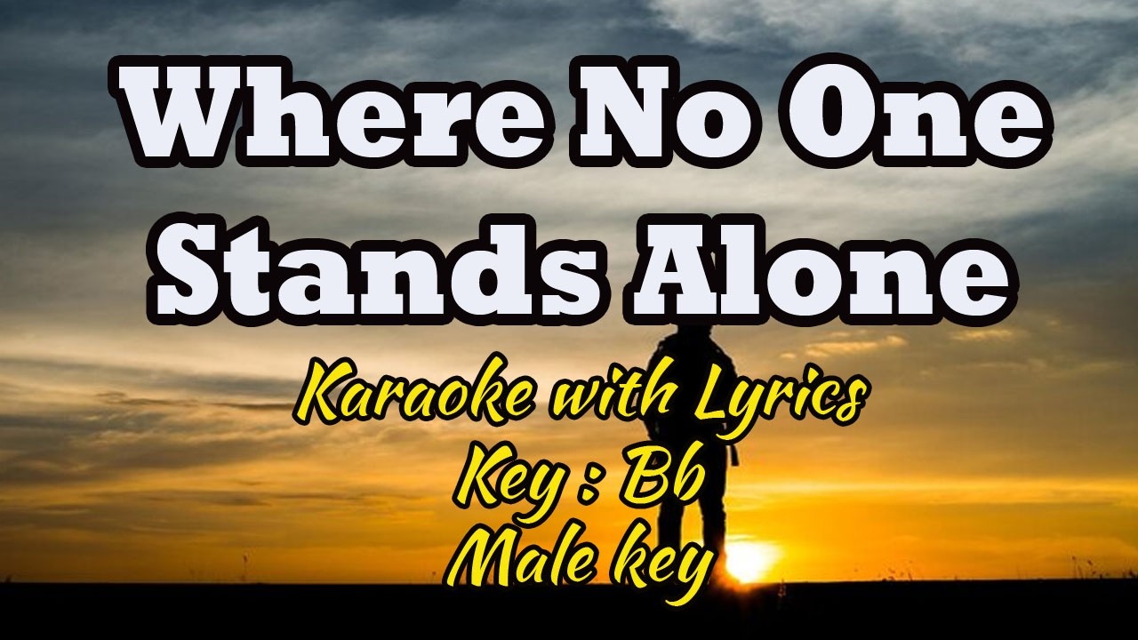 WHERE NO ONE STANDS ALONE | Karaoke (Key : B♭) Male Key