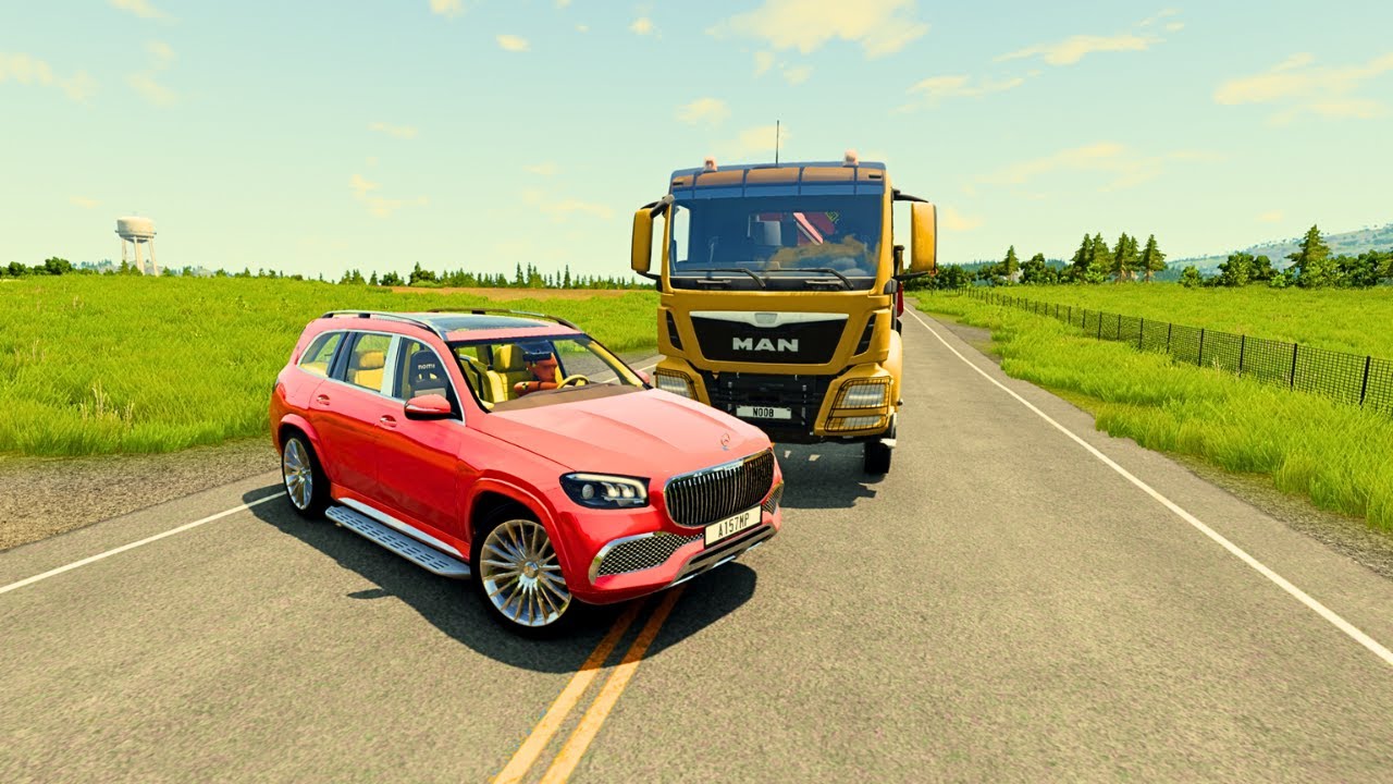 BeamNG Drive Overtaking Car Crash #04 [Must-Watch]