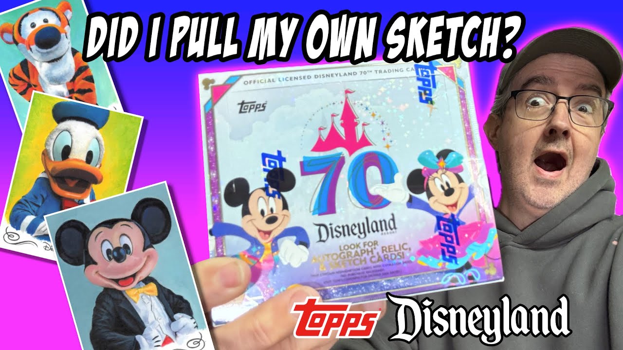 ￼Topps Disneyland 70th Trading Cards - Sketch Card Preview